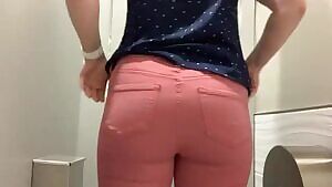 Got ready at the gym this morning and forgot to pack panties. Want a peek?