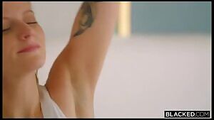 Paris White, after the scene was released this little blonde snow bunny was craving more and made personal content with this black stud