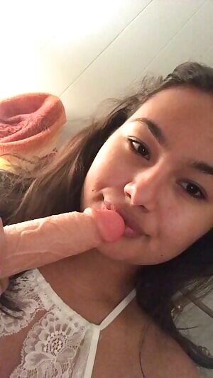 Always a smile on my ace when I’m with my dildo