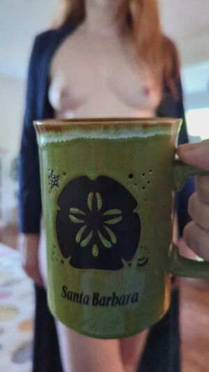 Check out the goods behind this coffee mug.