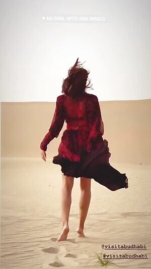 Red dress BTS - 1