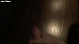 PoV shooting cum from my uncut cock!