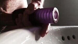 Purple sex toy fuck