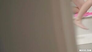 Carolina Sweets Gagging On The Pool Guys Cock