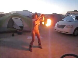 Fire dancer