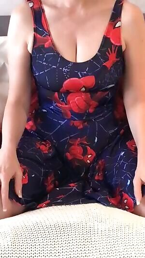 Here’s my Spider-Man dress titty reveal...doesn’t really classify as a titty drop? ❤️