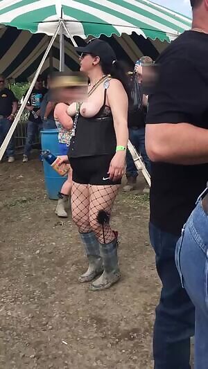 - I had fun at a bike rally!