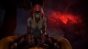 It was only a matter of time before someone made porn of her fucking in front of thousands of dying night elfs