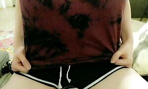 Titty drop plus stripped shorts hopefully means that bulge isn't your phone Mr. 😘