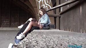 Cute Spanish Babe Gets Fucked Outdoor