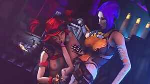 Gaige sucking off Maya