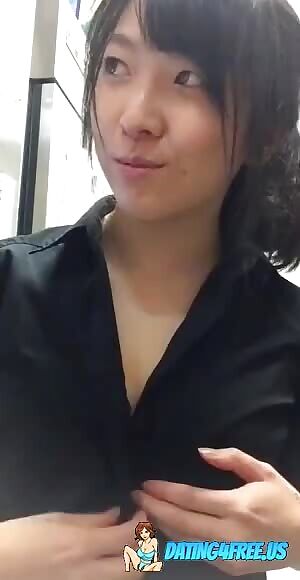 Asian girl being cute :)