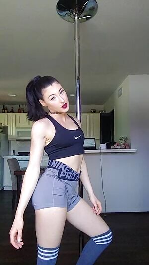 Pole dancing, fitness tease. :)