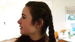 Properly gagged by her mistress before going to the party