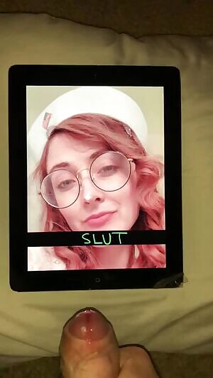 another thick load for my favorite face. pm for her pics/requests