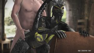 Monster Sex 3D Animation Bent Over