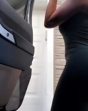 Posing for her instagram