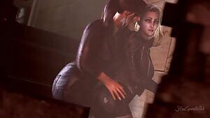 「SFM GIF」 Jane/Kate Public Spanking