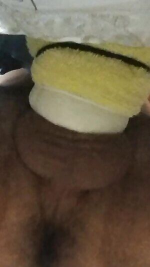 You can see my throbbing dick pump cum into my homemade Fleshlight