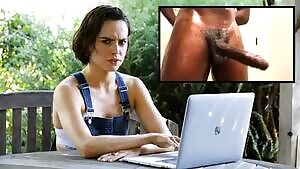 Daisy Ridley reacting to her biggest fans