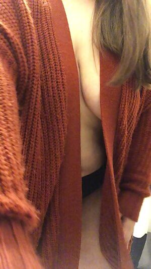 Had fun last night in my sweater 🥰