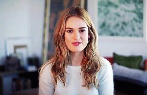 Lily James Smiling