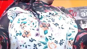 tittydrop of pretty natural tits and big butt bounce