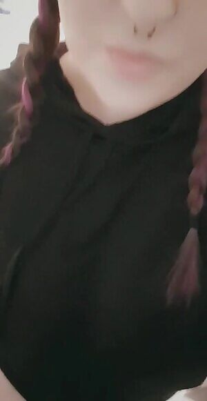 Hiding under a hoodie 😇