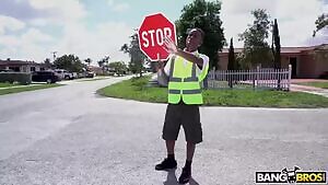 Latina Rose Monroe Fucks Crossing Guard