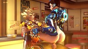 Tracer riding with her famous booty