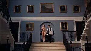 Dame Helen Mirren walking down stairs