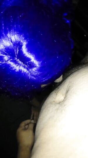 She loves being on all fours sucking cock