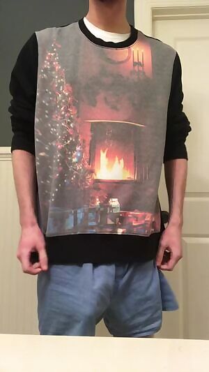 A festive whipping it out!