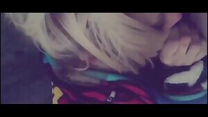 Playing with a friend in the park