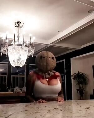 You come home and your neighbor is watering her lawn like this. What do you do?