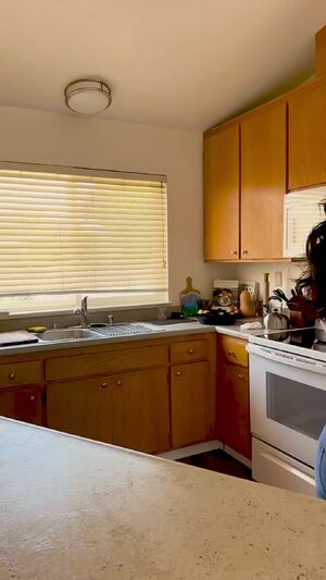Smooth Cuts Candid Hottie Kitchen Striptease