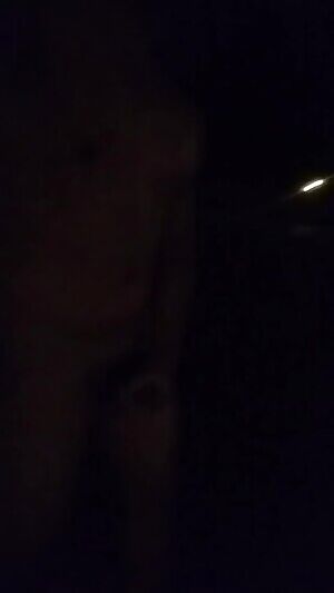 Jacking in only a cockring and shoes on the street