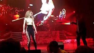 Fan girl naked at concert