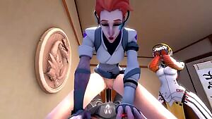 Genji is cheating Mercy