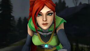 Cassie riding outdoors