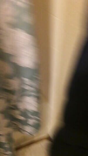 Pulling the shower curtain