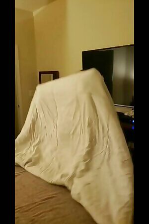 He always watches while I make the bed..