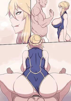 Artoria Pendragon riding dick