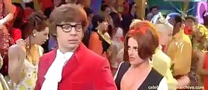 Gia Carides boobs bounce in Austin Powers