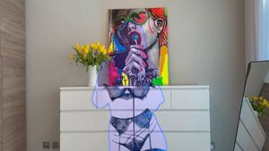 Censored Lingerie Striptease