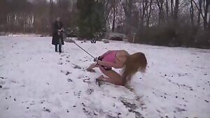 Taking her out for a walk