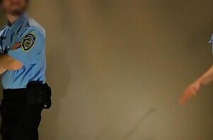 Police officers have a bit of an awkward handshake