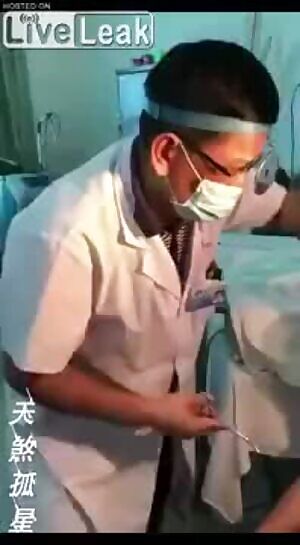 Chinese doctor getting his dinner