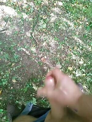 So horned after work, I had to stop on the woods for a wank on the way home!