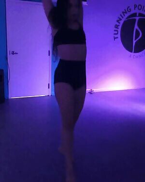 Barely legal and already dancing like a stripper